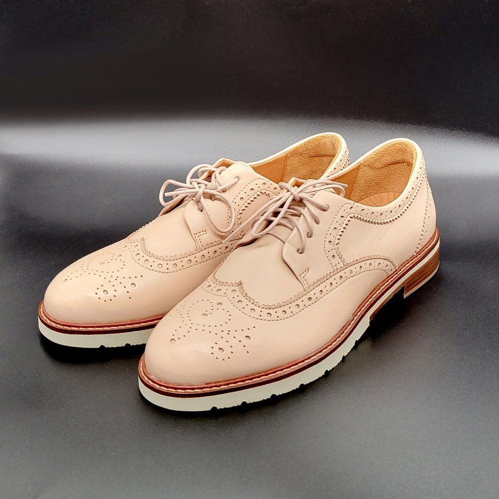 New Samuel Hubbard Ladies Wingtip Oxford Shoes Size 8